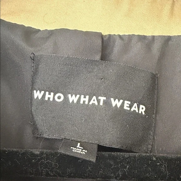 Who What Wear Brown Ruffle Trench Coat - Picture 2 of 3